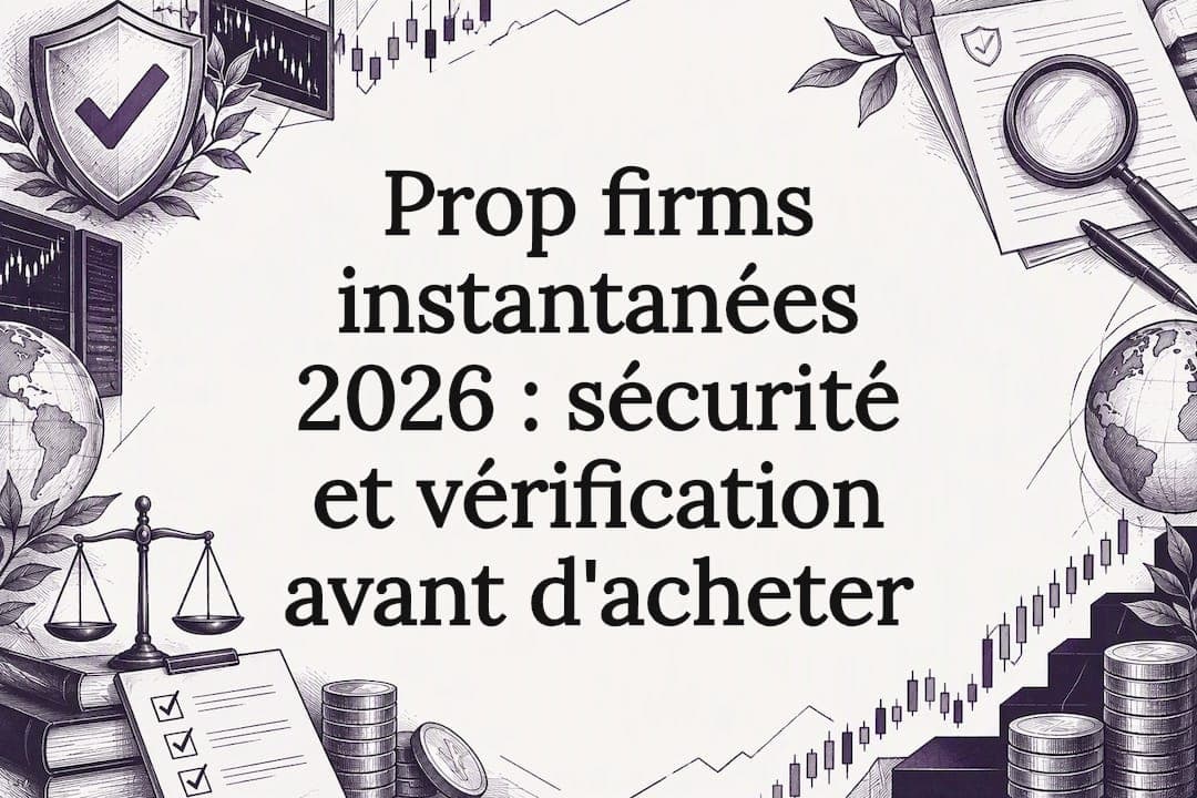 Prop firms instantanées 2026 : que vérifier avant d'acheter