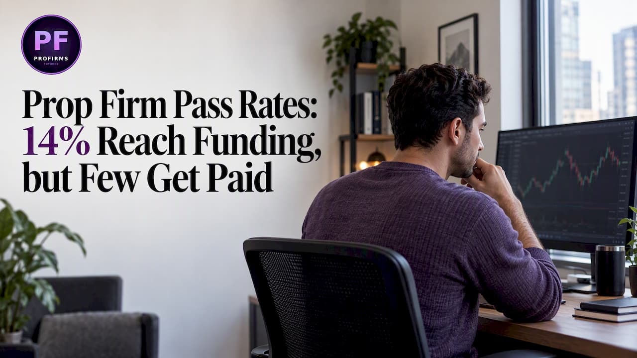 Prop Firm Pass Rates: 14% Reach Funding, but Few Get Paid