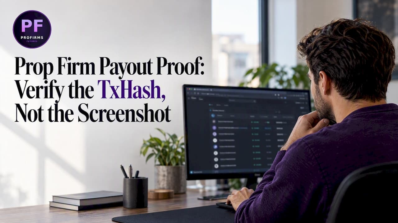 Prop Firm Payout Proof: Verify the TxHash, Not a Screenshot
