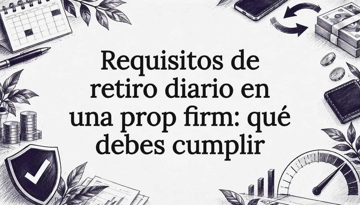 Requisitos de retiro diario en prop firms: qué debes cumplir