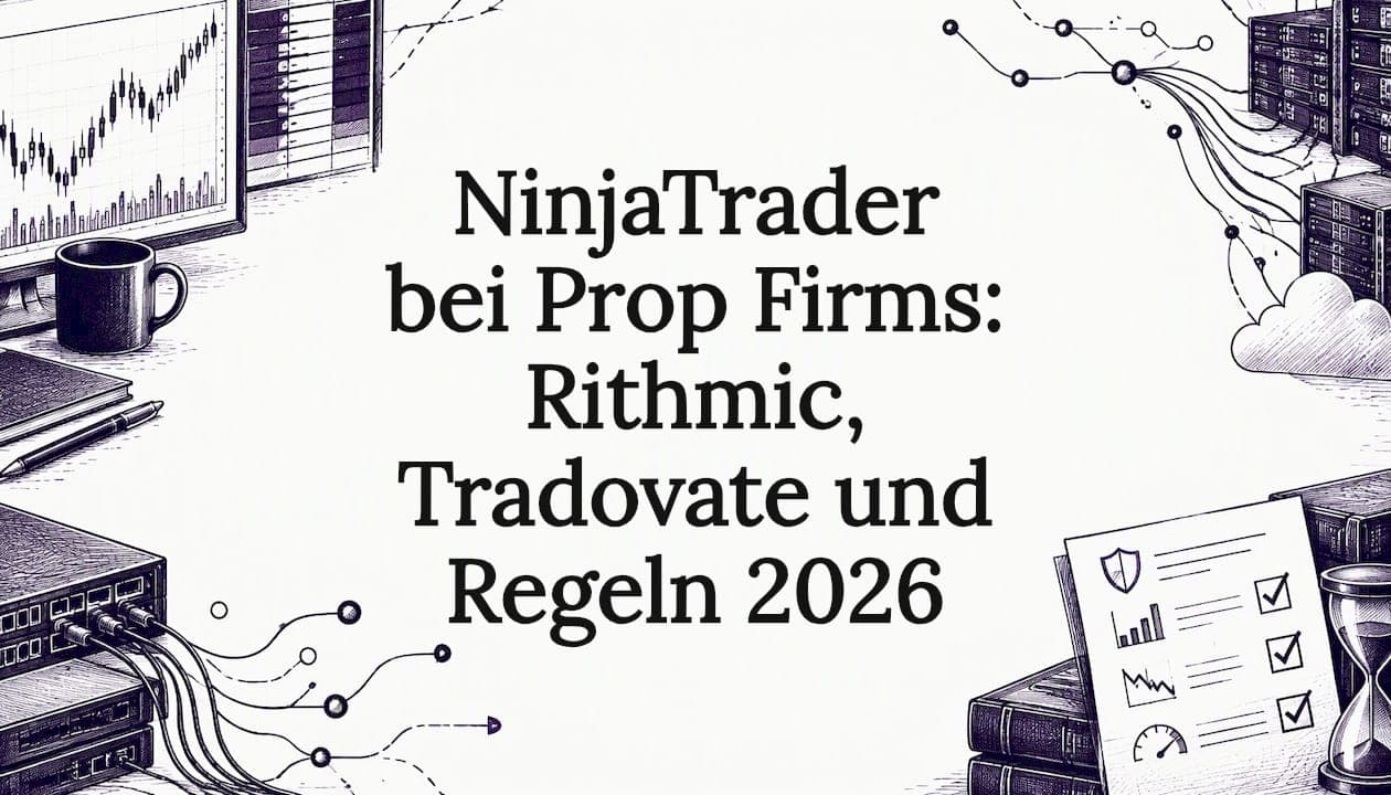 NinjaTrader bei Prop Firms 2026: Rithmic, Tradovate, Regeln