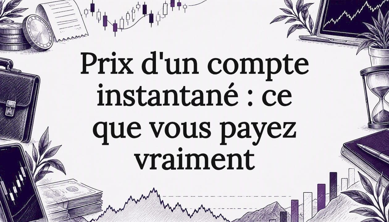 Prix d'un compte instantané : ce que vous payez vraiment