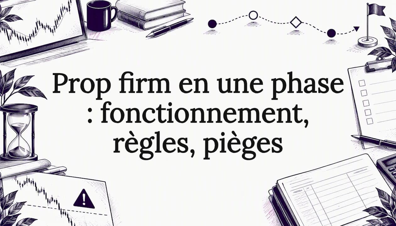 Prop firm en une phase : fonctionnement, règles, pièges