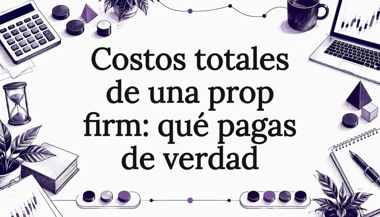 Costos totales de una prop firm: qué pagas de verdad