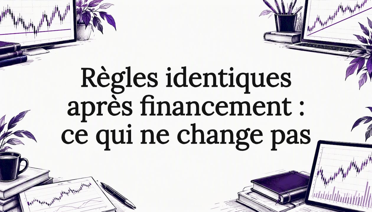 Règles identiques après financement : ce qui ne change pas
