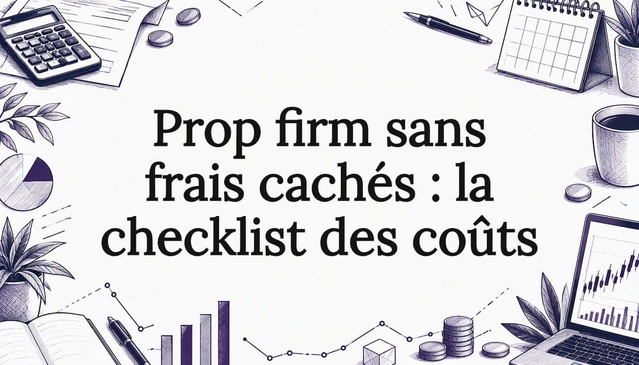 Prop firm sans frais cachés : la checklist des coûts